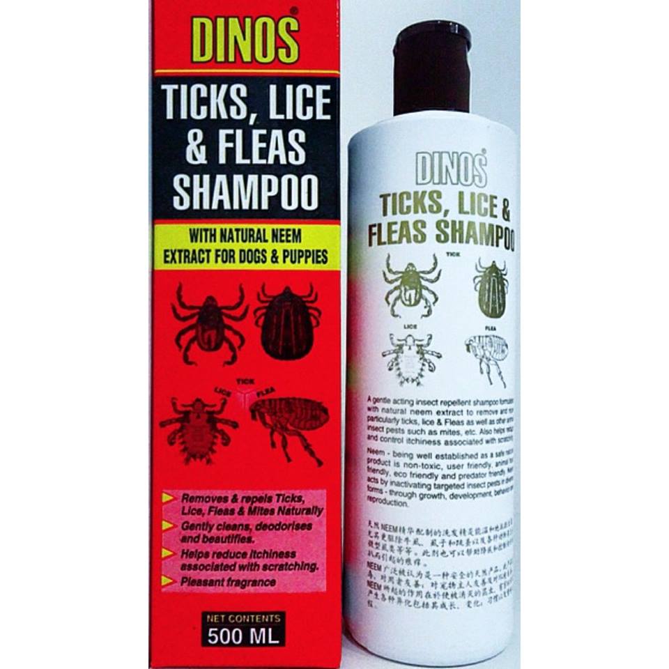 Dinos Tick, Lice and Flea Dog Shampoo